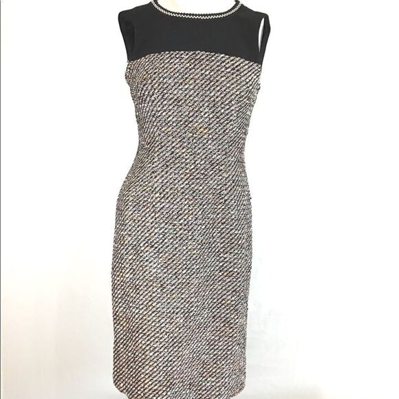 HOBBS Lucia Sleeveless Tweed Dress NWT Size 2 - Picture 2 of 8